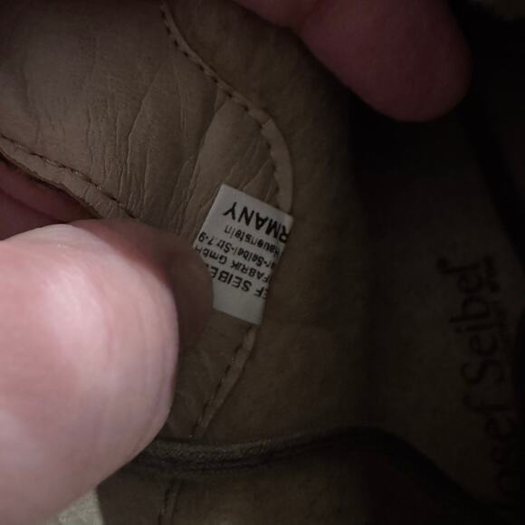 Josef Seibel Dark Navy Blue Leather Ankle Booties Size 37 / US Women's Size 6.5 - Picture 10 of 12